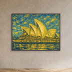 Warrane operata Framed Canvas Print