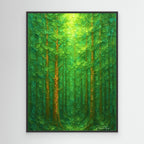Forest Dream Framed Canvas Print