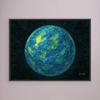 OCEANUS Framed Canvas Print