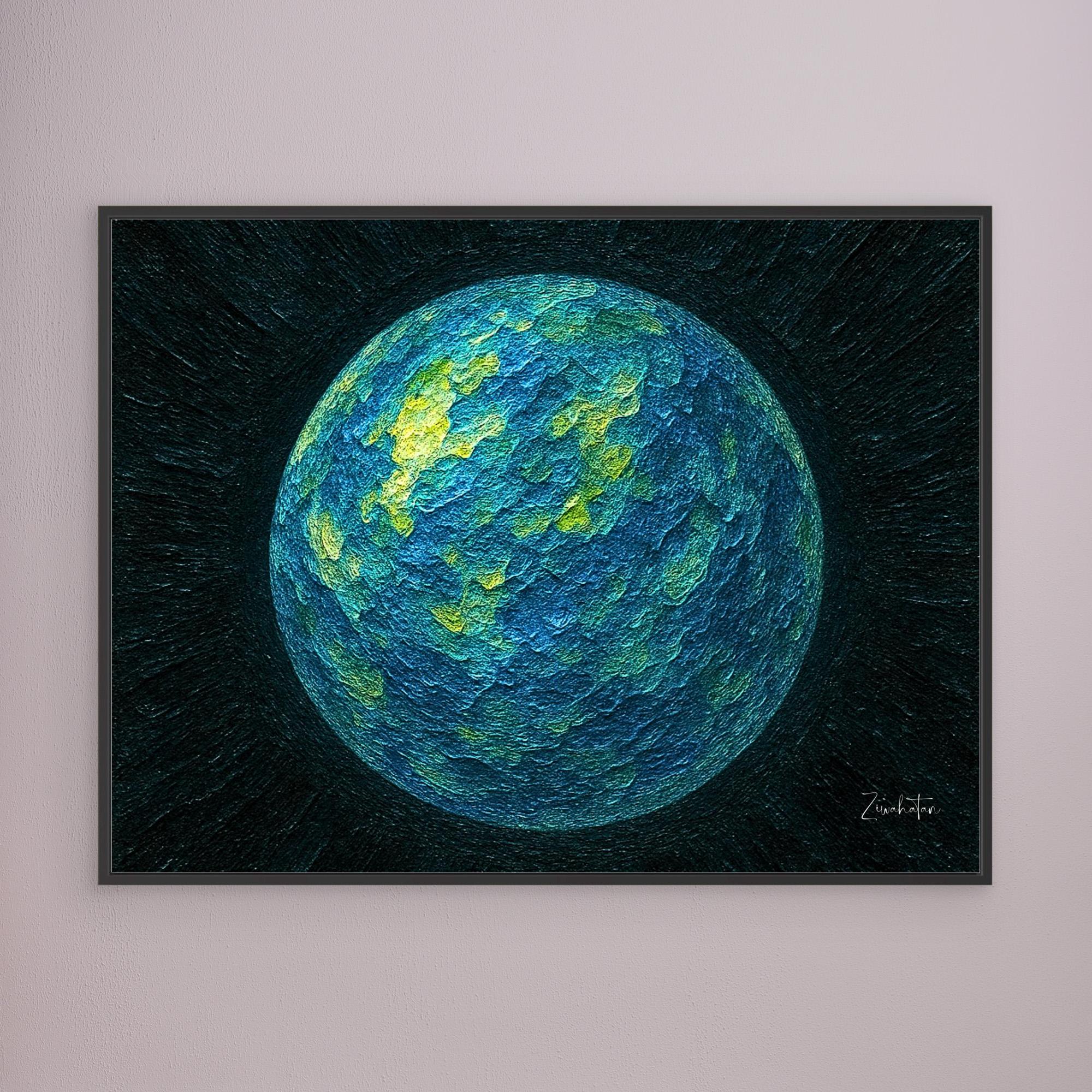 OCEANUS Framed Canvas Print