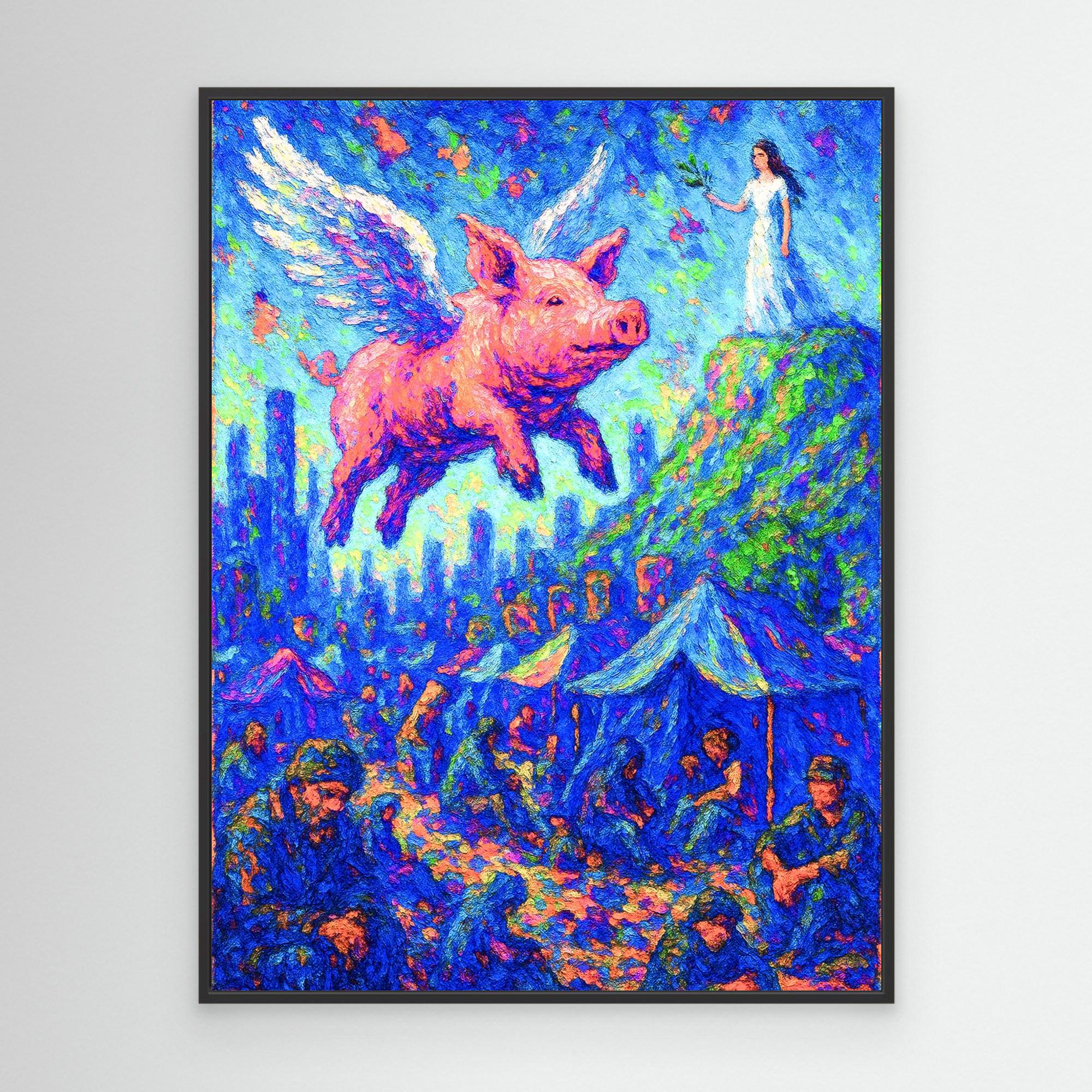 She Failed Us Framed Canvas Print