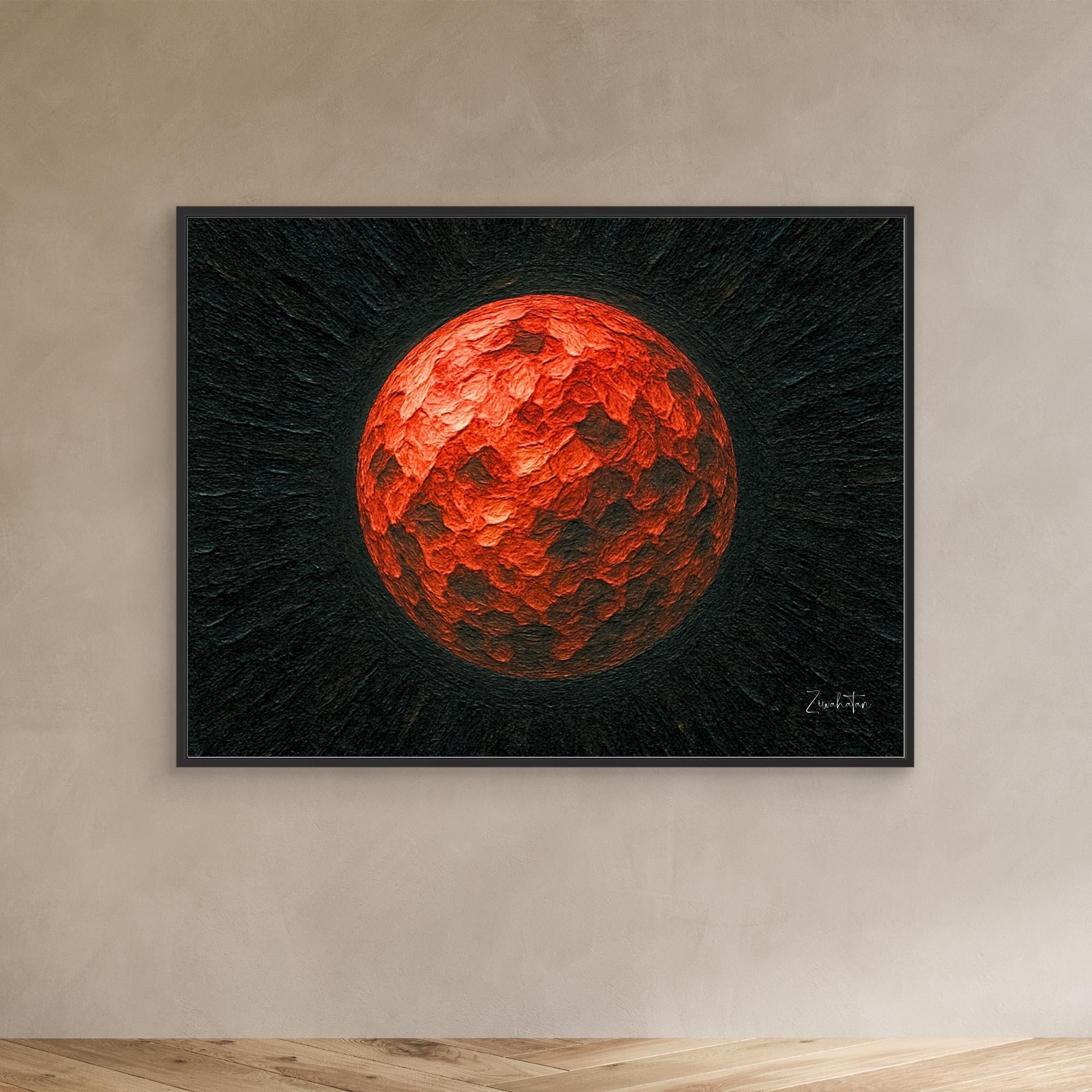 ARES Framed Canvas Print