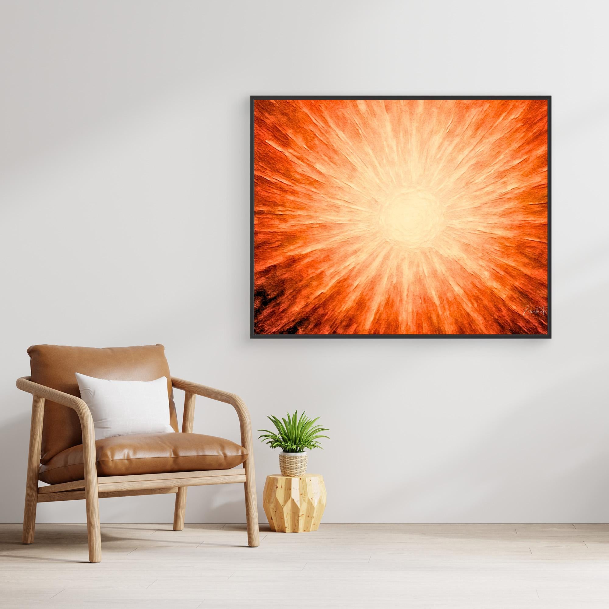 SOLAIRE Framed Canvas Print
