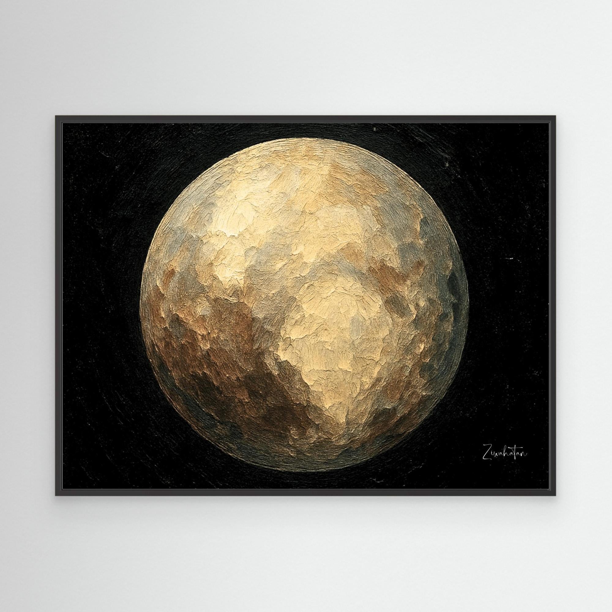 PLUTO Framed Canvas Print