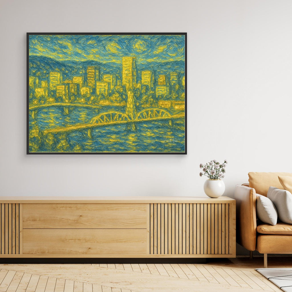 Portland Framed Canvas Print