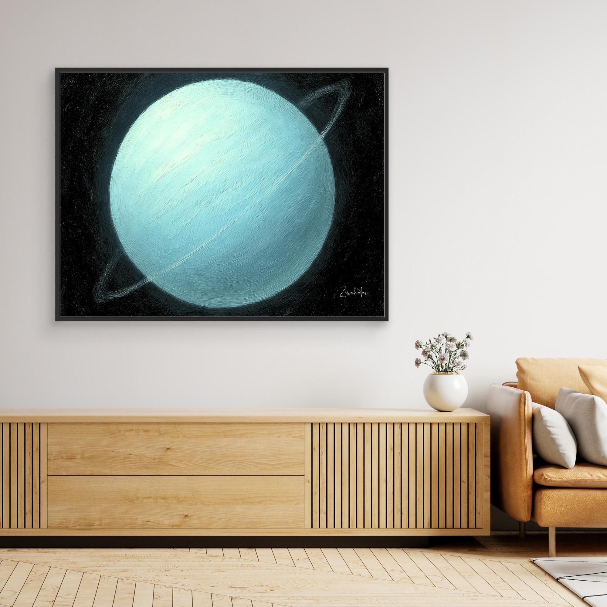 URANUS Framed Canvas Print