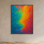 American Highway Framed Canvas Print