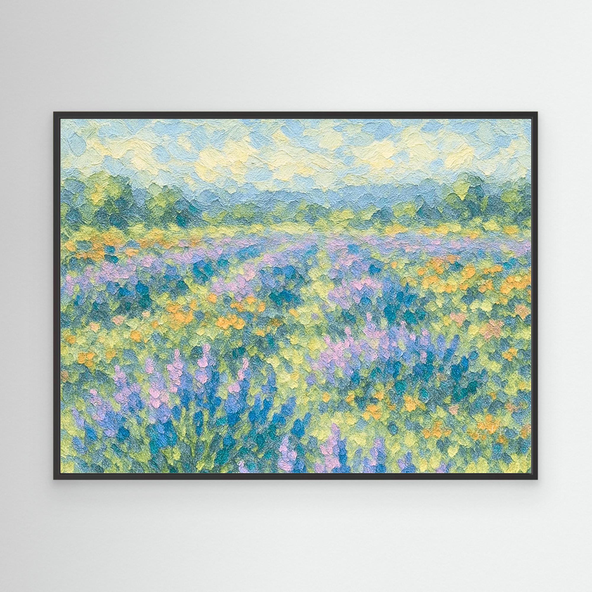 le Lav Framed Canvas Print
