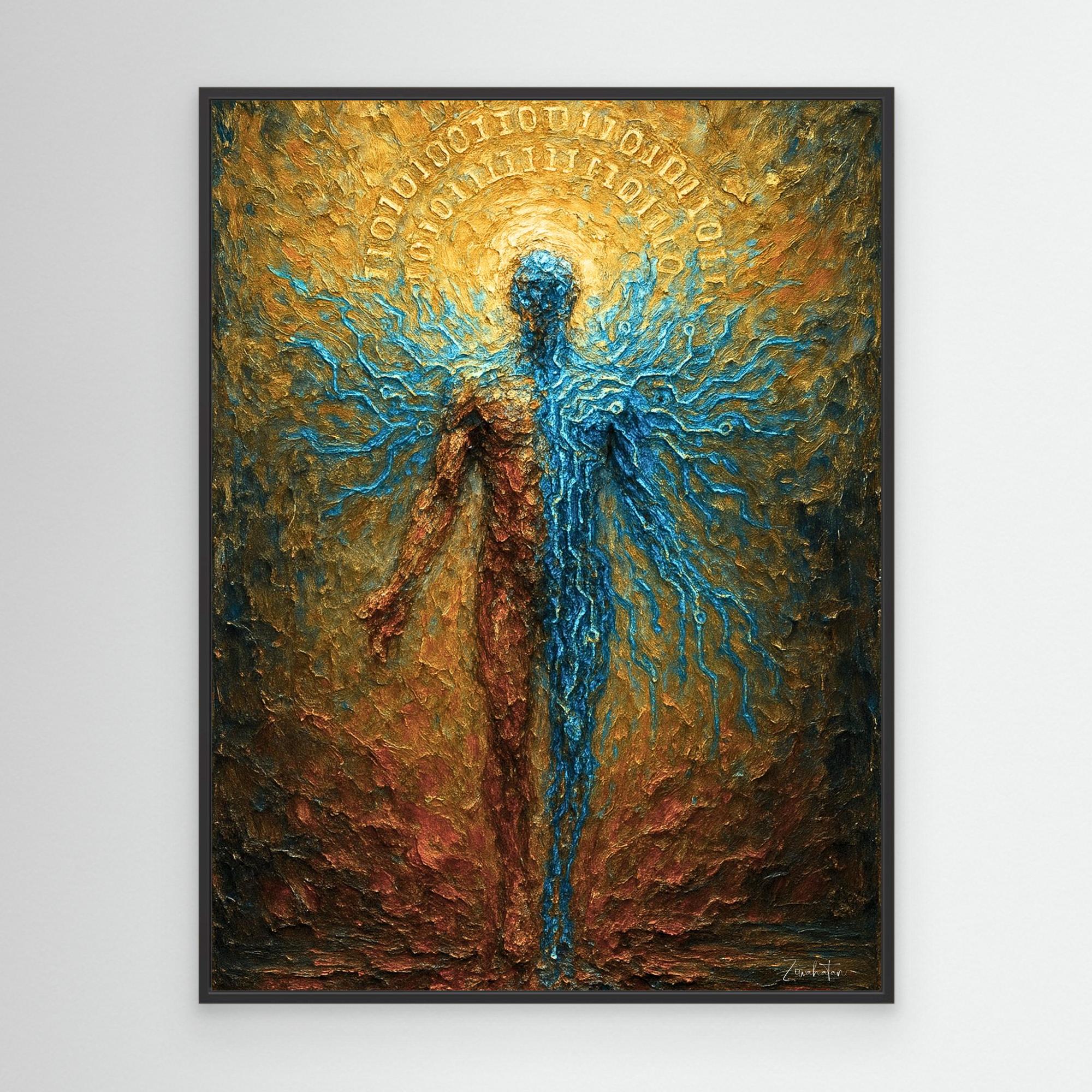 Immortal Code Framed Canvas Print