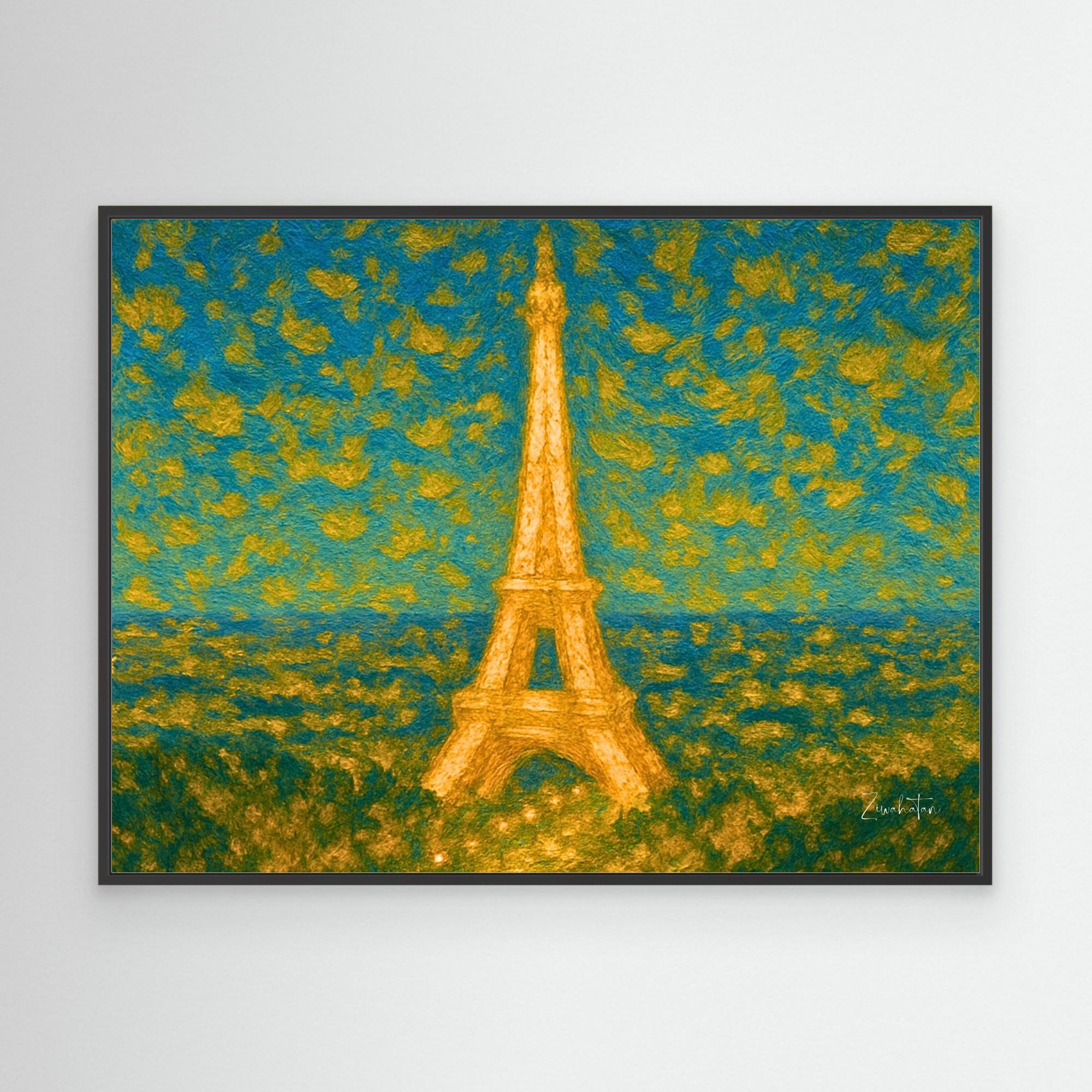 civitas Parisiorum Framed Canvas Print