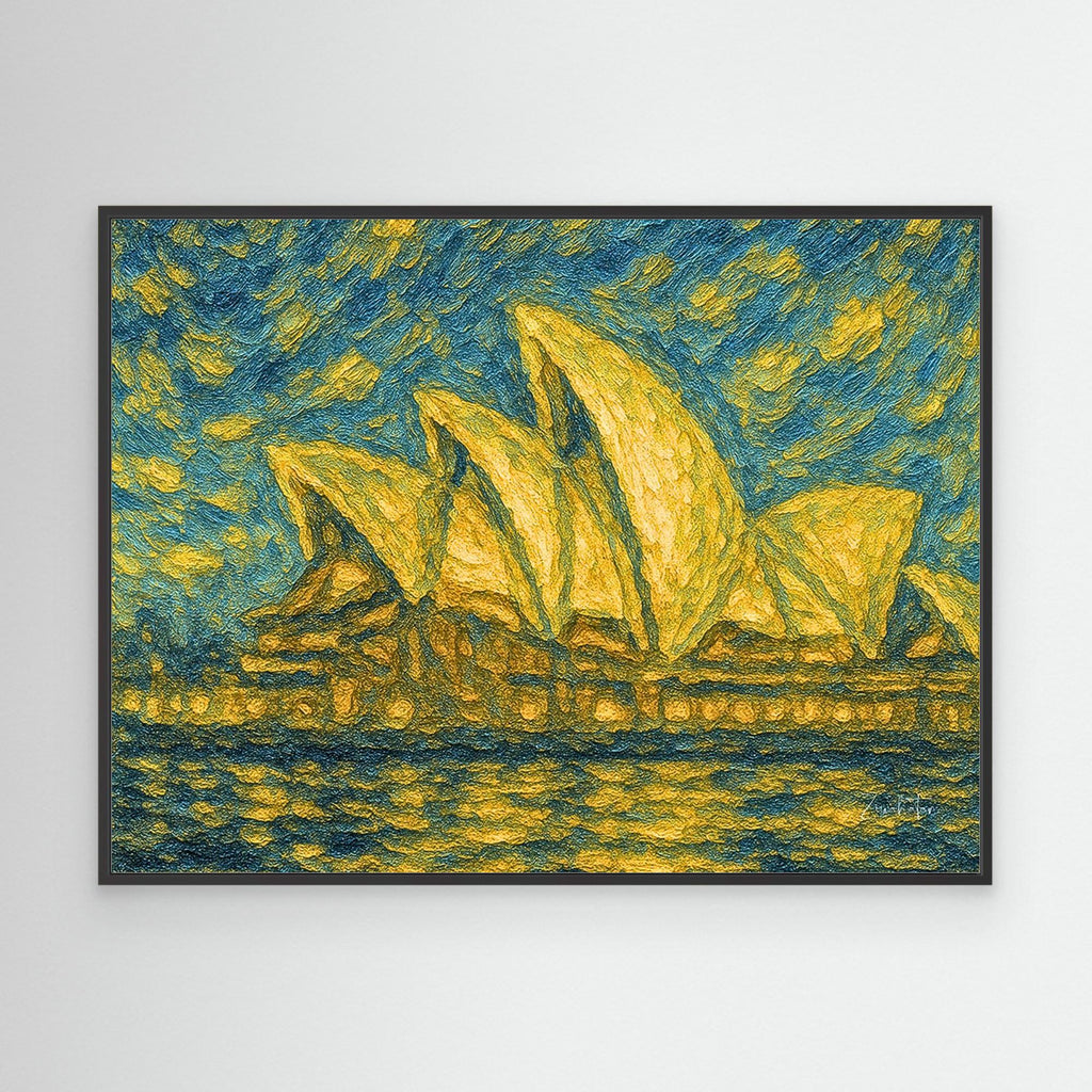 Warrane operata Framed Canvas Print