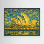Warrane operata Framed Canvas Print