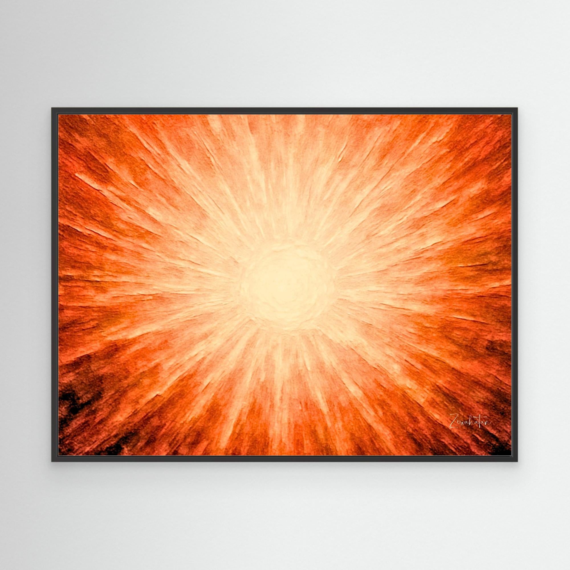SOLAIRE Framed Canvas Print