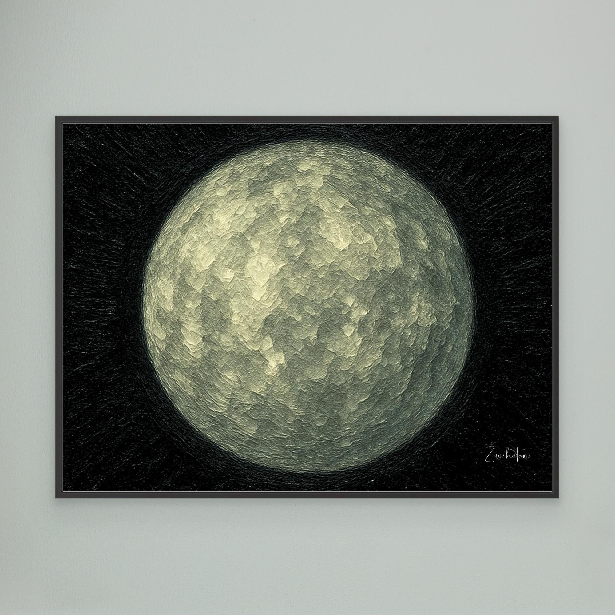 NABU Framed Canvas Print