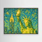 moderna Mannahatta Framed Canvas Print