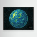 OCEANUS Framed Canvas Print