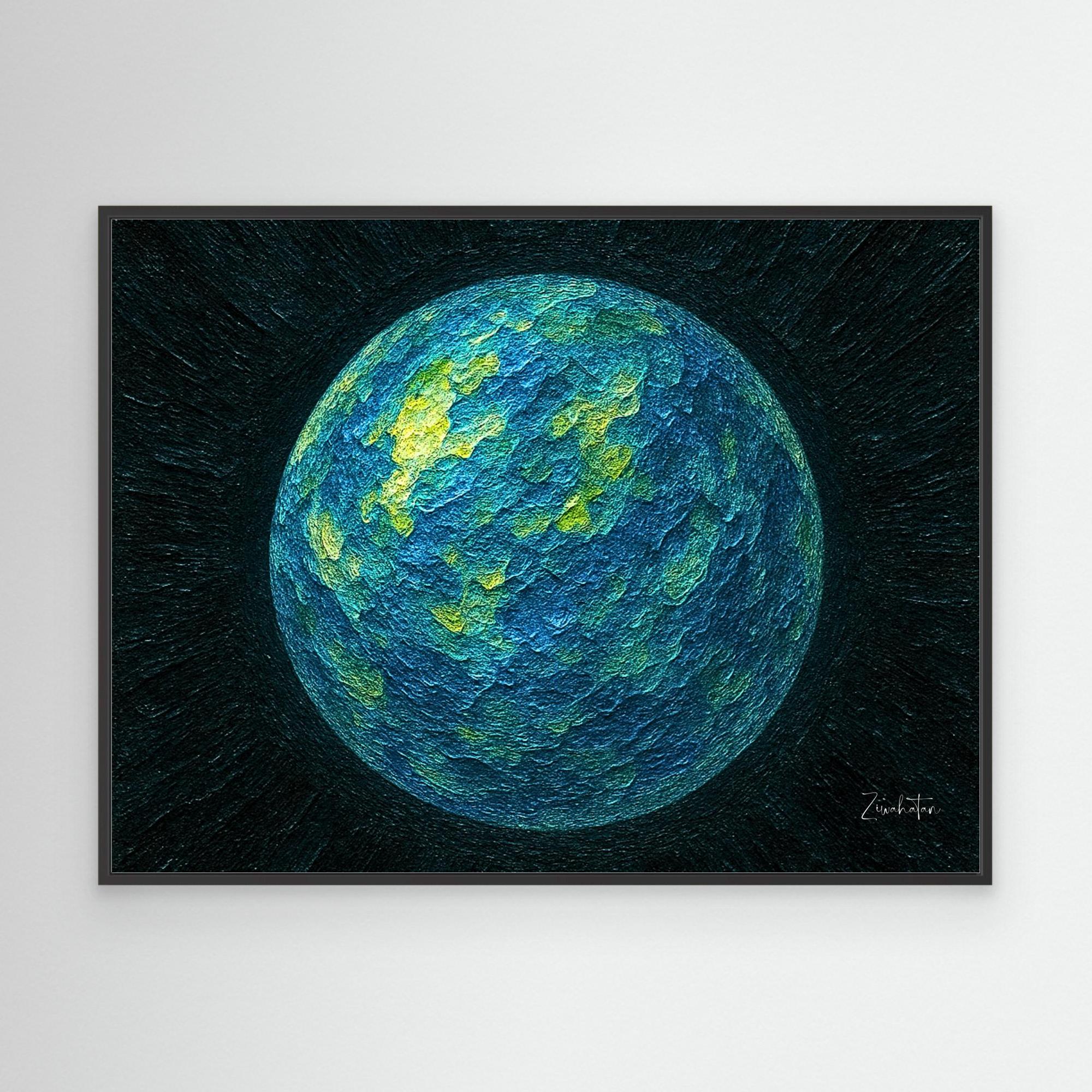 OCEANUS Framed Canvas Print